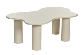 Hanah Home Bloom Juego de Mesas de Café - Crema